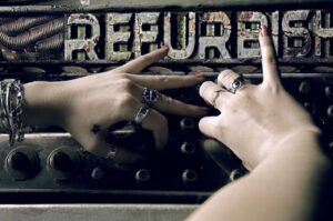 Linda tweaking the Refurbished amp